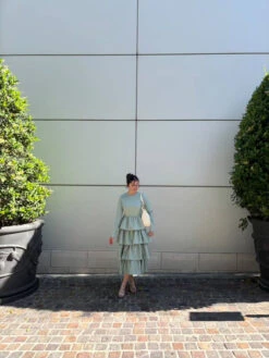 Amalfi Sage Ruffled Dress -Women Dresses Store 56BA5B98 3BA1 4D31 B3D4 351BB659F480