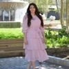 Madrid Pink Ruffled Dress