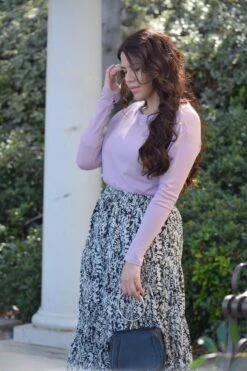 Antonia Black Floral Midi Skirt -Women Dresses Store 58257FA2 72CB 4E02 BE79 FC00233B415D