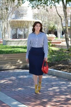 Petra Dark Denim Skirt (Skirt Society Exclusive) -Women Dresses Store 58686B17 A793 43F1 B5FB 5BFBEA580613