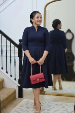 Santorini Navy Blue Dress -Women Dresses Store 593B4B58 C298 4BE2 BD50 9CC1D5973F8F