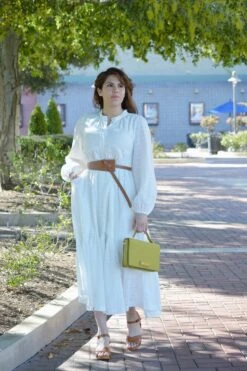 Ruth White Embroidered Cotton Dress -Women Dresses Store 62B3088B 3140 4DA0 A51C 497A3C3B70A3