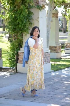 Tabitha Yellow Floral Jumper -Women Dresses Store 65920BDF 3C77 4B17 9C86 49A432BC81B6