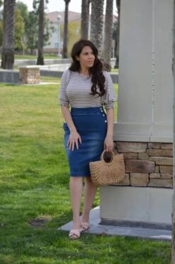 Petra Indigo Blue Denim Skirt (Skirt Society Exclusive) -Women Dresses Store 66E780CB FBD7 4E2C 8808 8ACCB7204C2B