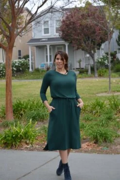 Aria Emerald Green Jogger Dress -Women Dresses Store 67D5CA52 AE5F 4A03 9EC3 F0A8F813925E