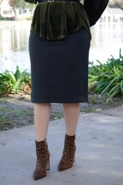 Mercy Ash Gray Pencil Skirt -Women Dresses Store 6F0F862F 1F6D 4D62 A4E4 3F5C8D546659