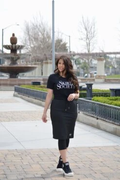 Pisa Black Athletic Skirt (capri Leggings) -Women Dresses Store 6FB931EF 3AFA 48E7 88F7 AF5CD8B1D6BB
