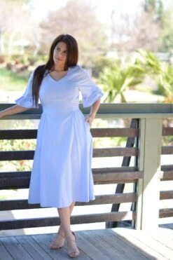 Beatrice Periwinkle Cotton Embroidered Dress -Women Dresses Store 709ECF24 2BC9 46DF A07B 21B5723BAE9A