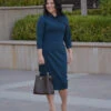 Pamplona Green Knot Dress -Women Dresses Store 71E1EE1F 9AA9 477A 9E2E D60F37C394B3