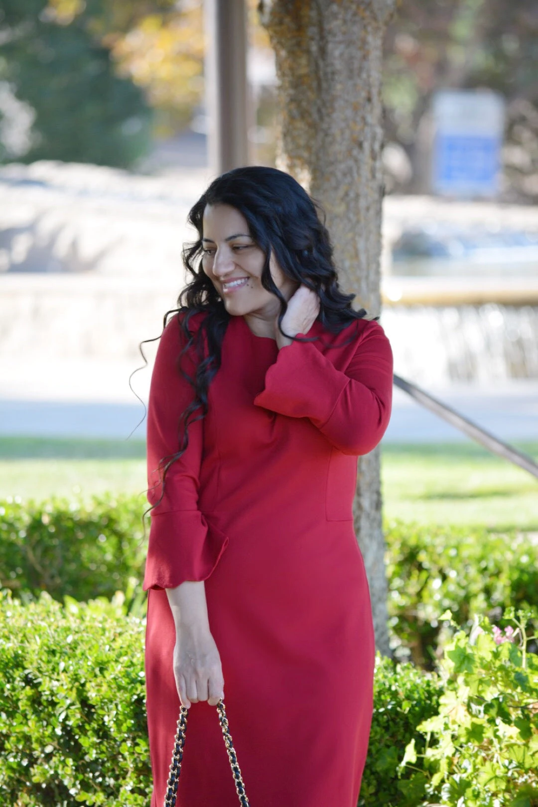 Lille Red Scalloped Dress 4 Lille Red Scalloped Dress - Image 2