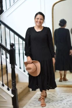 Octavia Black Eyelet Dress -Women Dresses Store 789124E6 227F 438E 8A92 1B2A5039DBB8