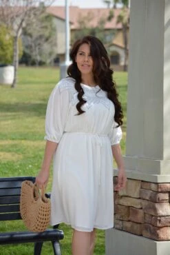 Brianna White Smocked Dress -Women Dresses Store 7E824B93 FB61 4FD0 91DE 2F12713F9B73