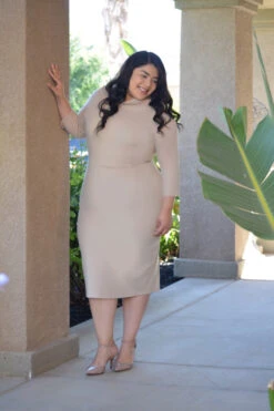 Milan Tan Dress -Women Dresses Store 7E973C61 134C 4EE6 87AC 627123AB3B08