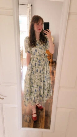 Georgia Blue Floral Midi Dress -Women Dresses Store 80D2C7FE 1D4D 4DF4 8156 F2BC17F3A629