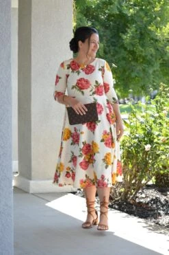 Valencia Floral Midi Dress -Women Dresses Store 859EB12E E4BD 4186 AEAD 1AF21C1A1822