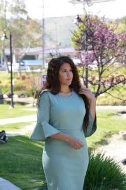 Lucca Sage Bellsleeve Dress -Women Dresses Store 86745EBC 651C 4546 9C0A 326C72BDC6E5