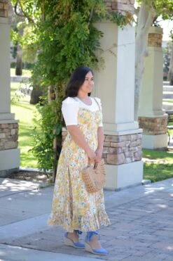 Tabitha Yellow Floral Jumper -Women Dresses Store 869EAC1A 35AD 42C9 846F 06D83E3CD658