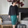Kyllie Emerald Green Sequin Skirt -Women Dresses Store 8749450D C1CF 42FA 9E4F 10E0270FAFDB