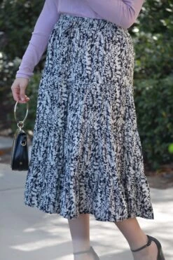 Antonia Black Floral Midi Skirt -Women Dresses Store 87F0B904 99A7 43DE 8438 61DC759E995D