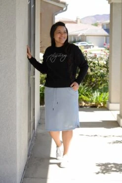 Palermo Light Blue Athletic Skirt (hidden Leggings) -Women Dresses Store 8953399D 8FF8 4272 8013 830A46B1268A