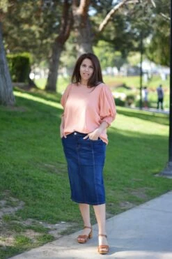 Peyton Dark Denim Skirt -Women Dresses Store 8DEA3642 CEBE 498F 95E6 A41B6C3B344E