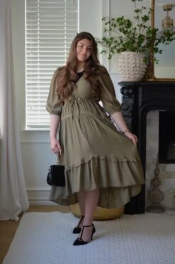 Hollie Olive Green Dress -Women Dresses Store 92B2822B BD6C 4E19 AAE8 6F5B158BA4AA