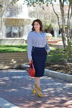 Petra Dark Denim Skirt (Skirt Society Exclusive) -Women Dresses Store 958825A9 706D 4B4F 90B8 DFDF22AA46DF