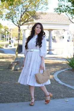 Katrice Tan Gingham Dress -Women Dresses Store 977E6ECF E538 404F 96B0 D5A24DDCFB1E