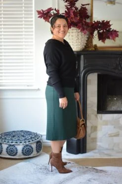 Vivienne Emerald Green Pencil Skirt -Women Dresses Store 98351235 4EB2 46C7 AF24 778A33D97416