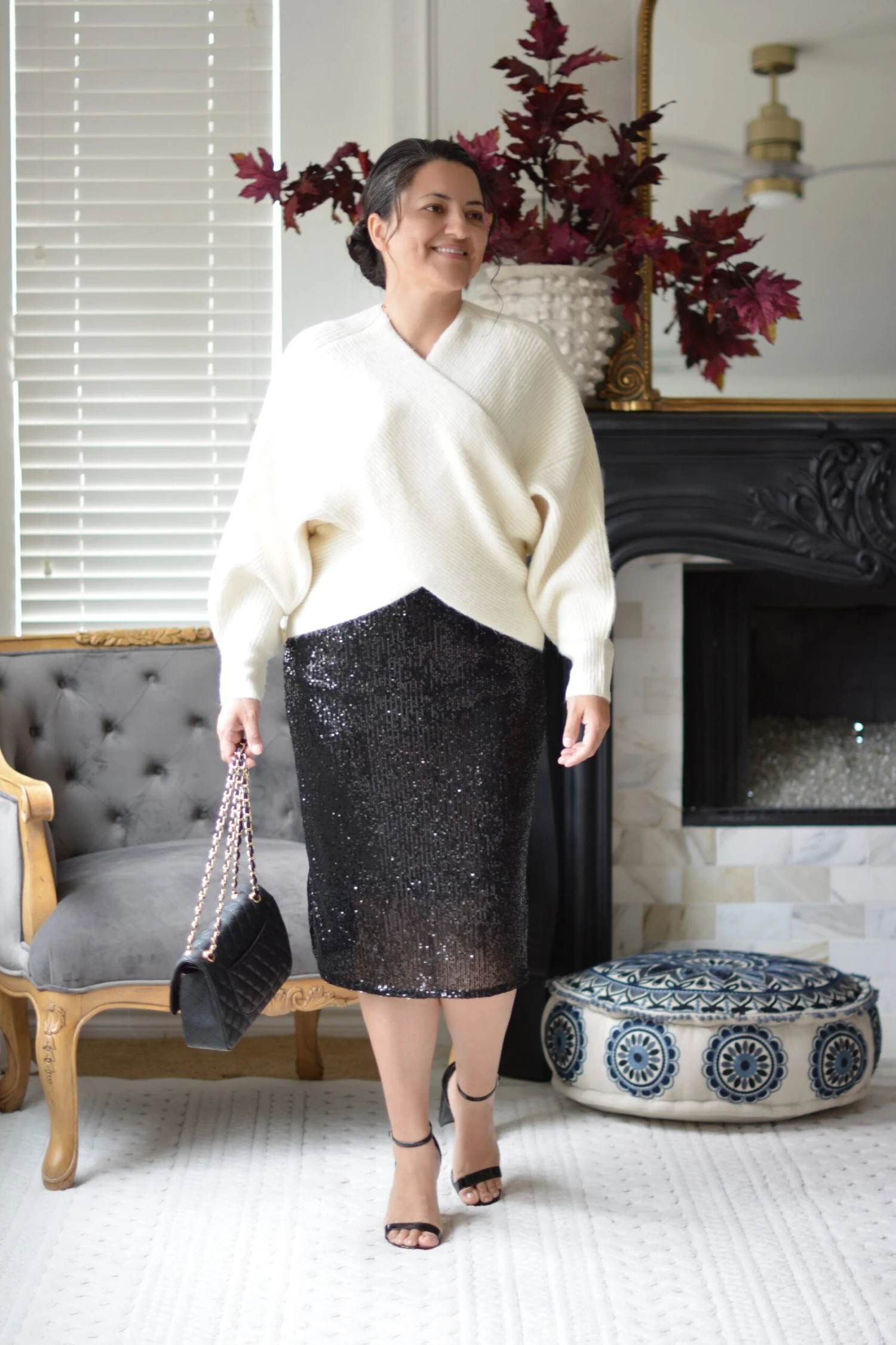 Kyllie Black Sequin Skirt 8 Kyllie Black Sequin Skirt - Image 6