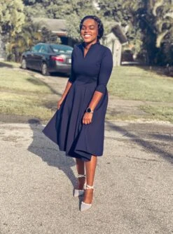 Santorini Navy Blue Dress -Women Dresses Store 9A1010AA 302B 4DA4 8016 B1F59DCF6113