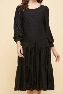 Octavia Black Eyelet Dress -Women Dresses Store 9B399B6B ADE7 49C2 8B29 7736770526B3