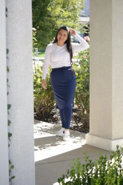 Palermo Navy Athletic Skirt (long Leggings) -Women Dresses Store 9CA209A4 5353 440C 9082 ED2D99470095