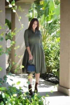 Santorini Olive Green Dress -Women Dresses Store 9DBDEE04 02A2 4A49 B028 80C6B661852D