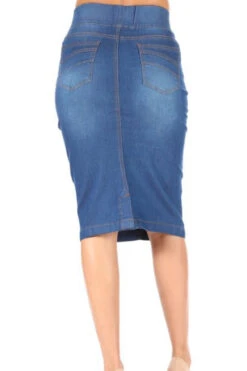 Justine Indigo Denim Skirt -Women Dresses Store 9DBF4BA6 BCC7 4186 9B69 DE0134F2289A