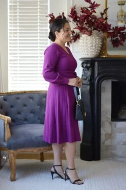 Chantal Magenta Knit Dress -Women Dresses Store 9E7F76B9 93A3 4E5E 94B6 0E27029412E2