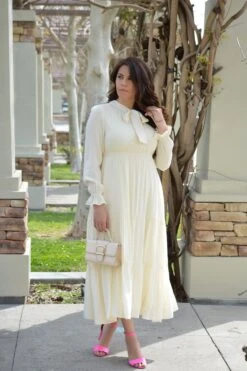 Jordan Ecru Embroidered Maxi Dress -Women Dresses Store 9E832120 B4B8 4F54 9D81 265AA217CEB7