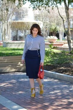 Petra Dark Denim Skirt (Skirt Society Exclusive) -Women Dresses Store 9FF4F761 95B7 40A0 970B E8F1E3ACE6EF