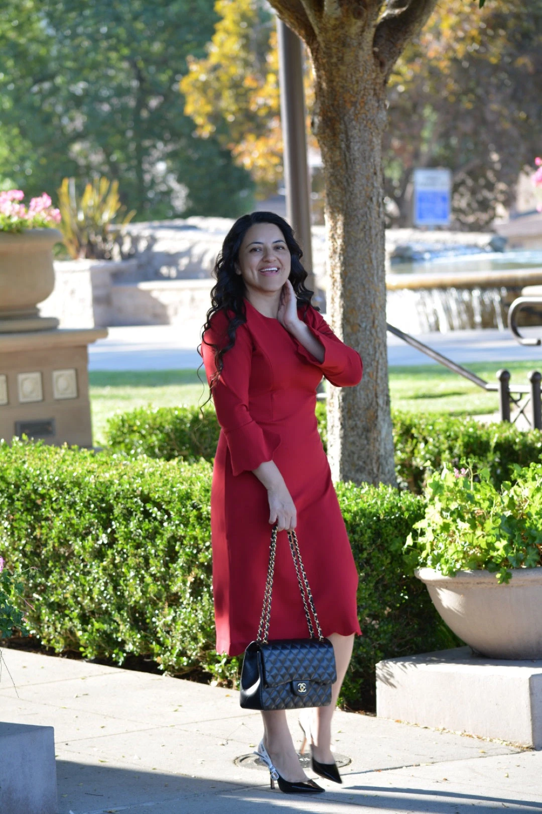 Lille Red Scalloped Dress 3 Lille Red Scalloped Dress