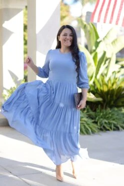 Marbella Warm Classic Blue Maxi Dress -Women Dresses Store A22493A2 9CB3 4BA7 A262 9CD0FC8663E5