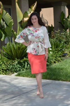 Siena Coral Skirt
