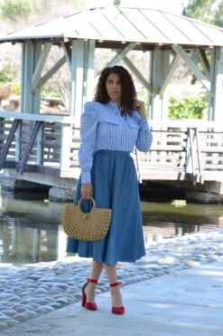 Tatiana Gingham Top -Women Dresses Store A3B87B99 E34E 4D6D B7CC DAEF56FF2083