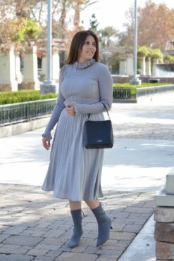 Cheri Gray Pleated Skirt -Women Dresses Store AA82B2AA 1EF0 4DDF 9532 C7931412562B