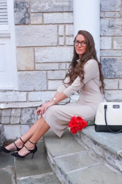 Milan Tan Dress -Women Dresses Store ABA09058 E17C 4CC0 A616 278046F3E567