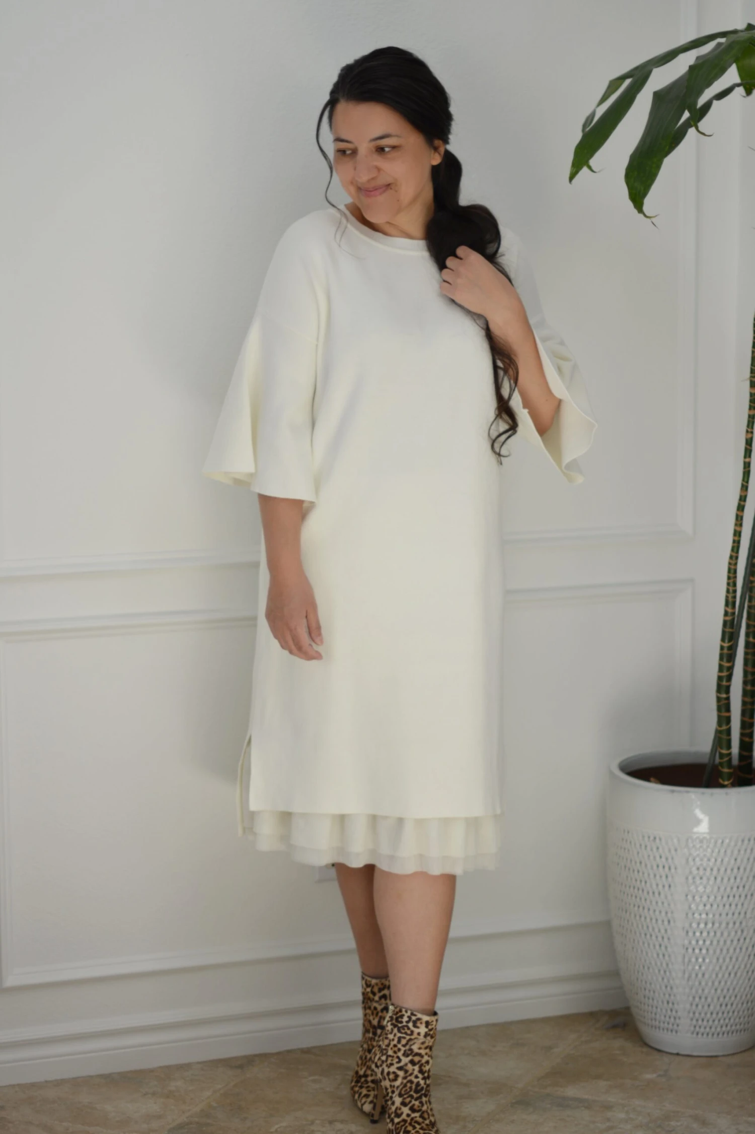 Violet Ivory Knit Dress 6 Violet Ivory Knit Dress - Image 4