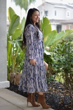 Drea Navy Dot Dress -Women Dresses Store B1002D91 4E43 4CC4 8EE8 31A32498F525