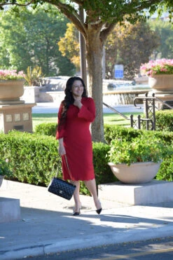 Lille Red Scalloped Dress 9 Lille Red Scalloped Dress -Women Dresses Store B23C21E4 F946 4313 80F1 EEFD86084AAB