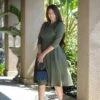 Santorini Olive Green Dress