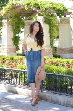 Earlene Vintage Wash Denim Skirt -Women Dresses Store B43AF3C6 D42A 4553 8AA6 C52B30C8C7E4