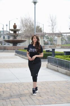 Pisa Black Athletic Skirt (capri Leggings) -Women Dresses Store B5434158 C5B1 405C AFA3 EAB67932AFBA